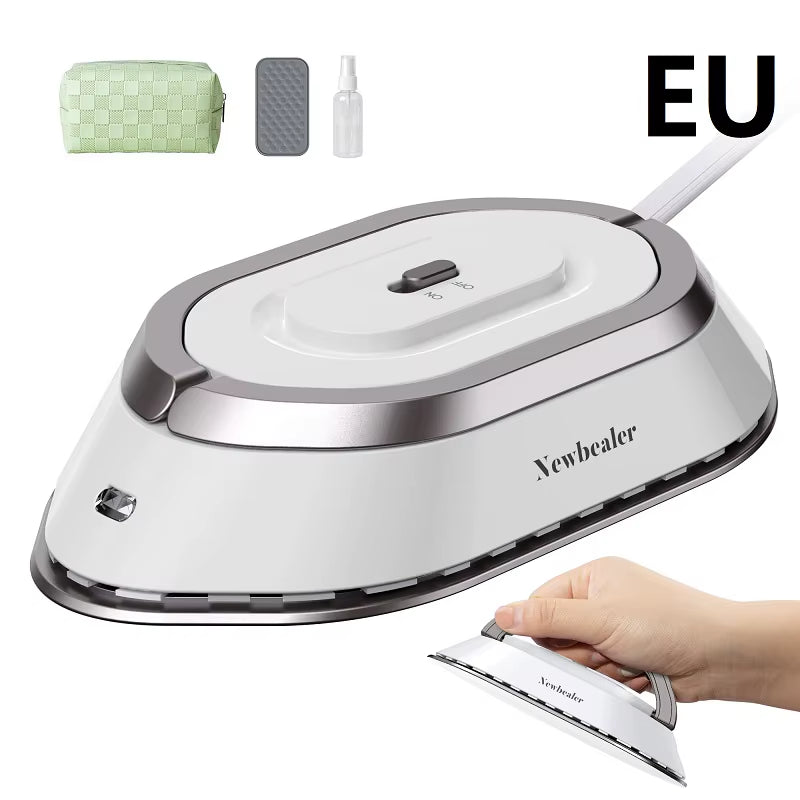 Mini Handheld Travel Iron 120V/220V Lightweight Dry Iron 30S Heat Press Machine Non-Steam Clothes Irons for Home and Travel