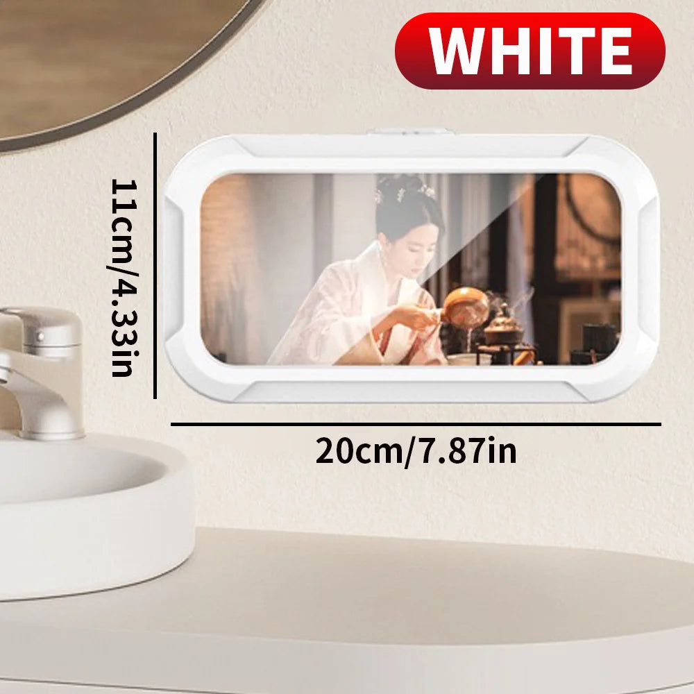 Bathroom Waterproof Phone Holder No Drilling Installation Extendable and Rotatable Suitable for Use during Showering