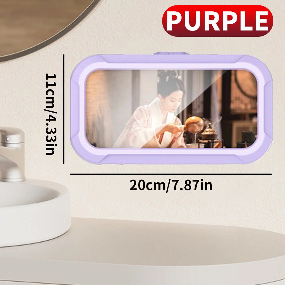 Bathroom Waterproof Phone Holder No Drilling Installation Extendable and Rotatable Suitable for Use during Showering
